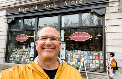Meet me at Harvard Book Store in Cambridge, Massachusetts